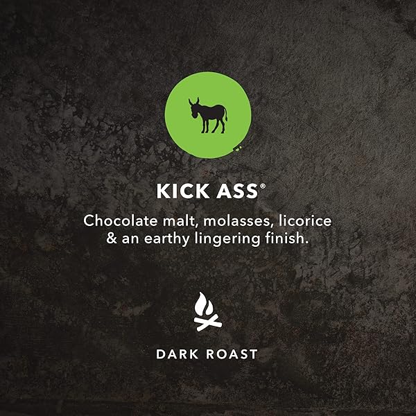 KICKING HORSE COFFEE, KICK ASS, DARK ROAST, WHOLE BEAN, 10 OZ