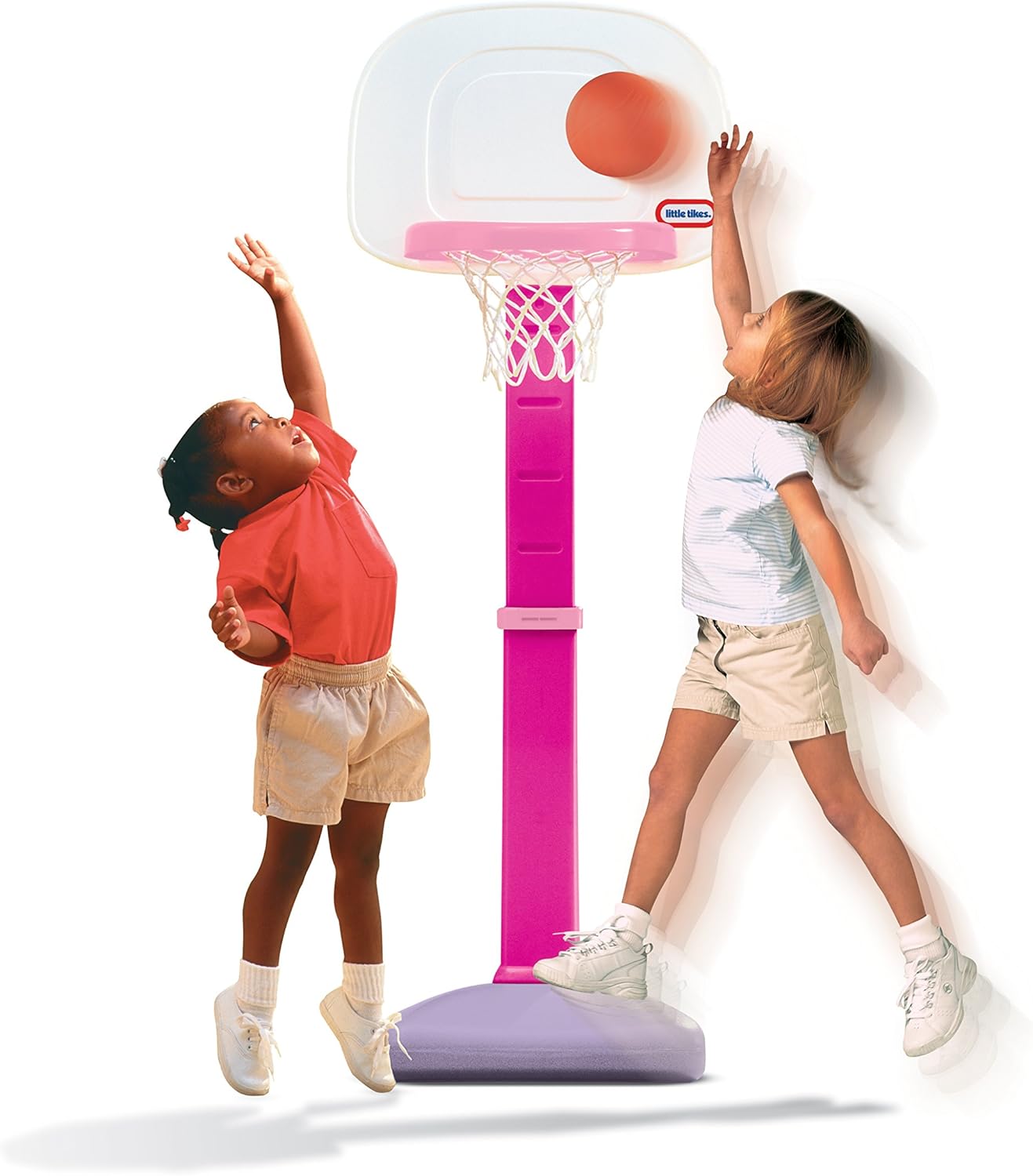 little tikes pink basketball goal