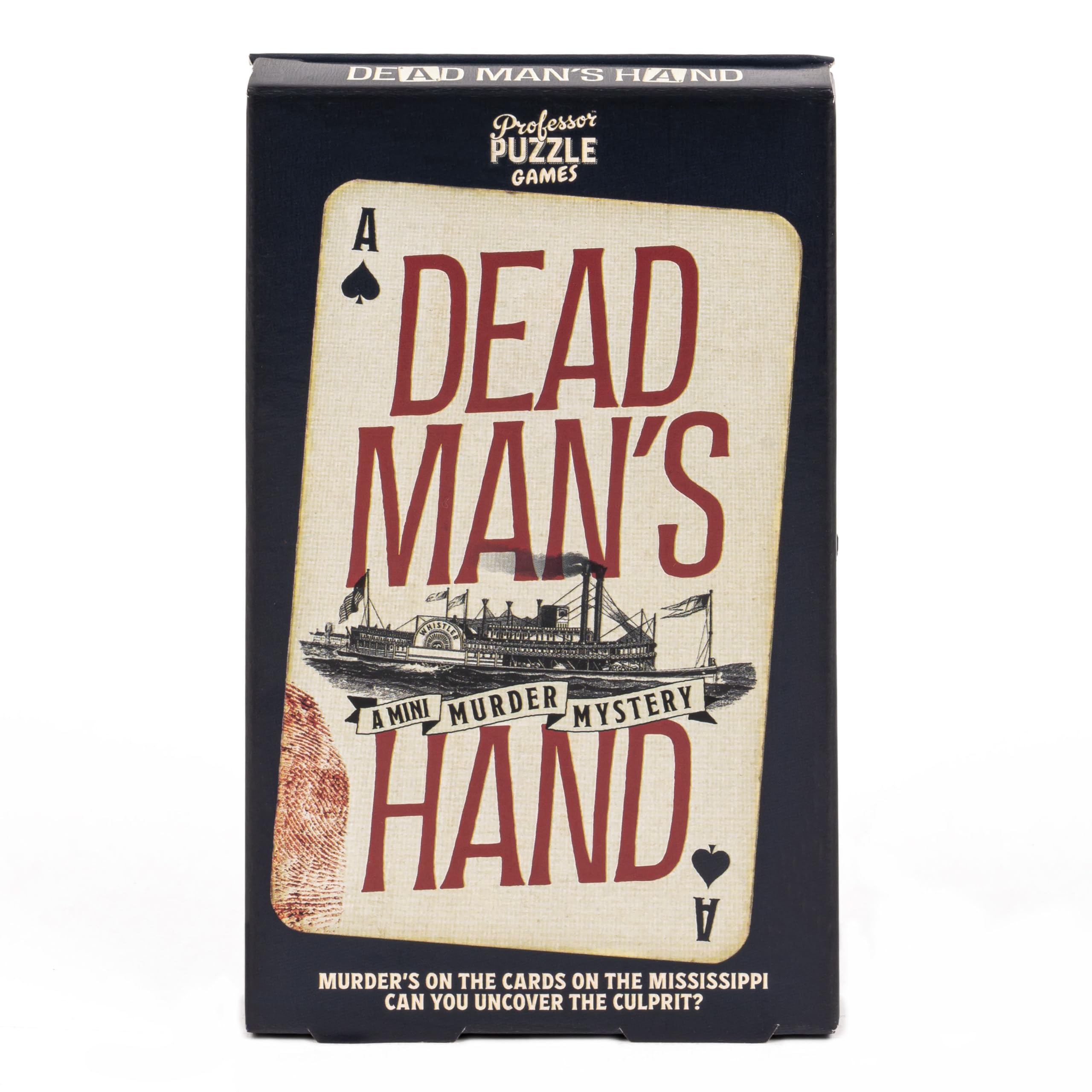 Professor Puzzle | Dead Man's Hand | Mini Murder Mystery Game | Ages 12+ | 1-4 Players | 60+ Minutes Playing Time
