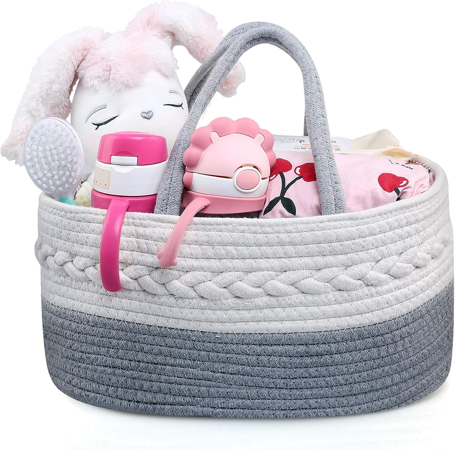 Corde De Coton Sac A Langer Panier De Rangement Bebe Cadeau De Fete Prenatale Ballery Panier De Couches Pour Bebe Organisateur De Couches Bebe Et Puericulture Distributeurs De Couches Et Range Couches Nertili Al