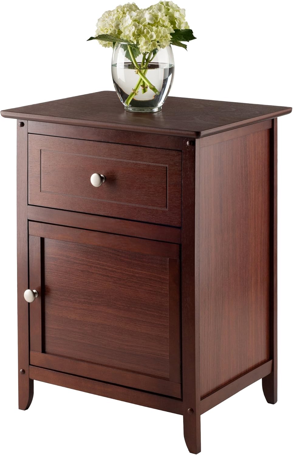 Winsome Wood Eugene Accent Table, Walnut: Furniture & Decor