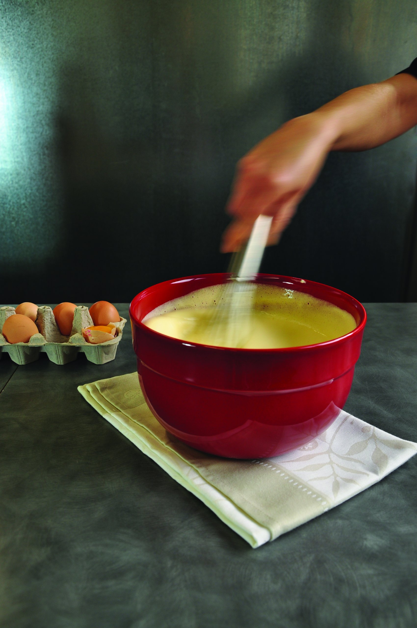 Emile Henry Made In France Mixing Bowl, 8.4", Burgundy Red Pricepulse
