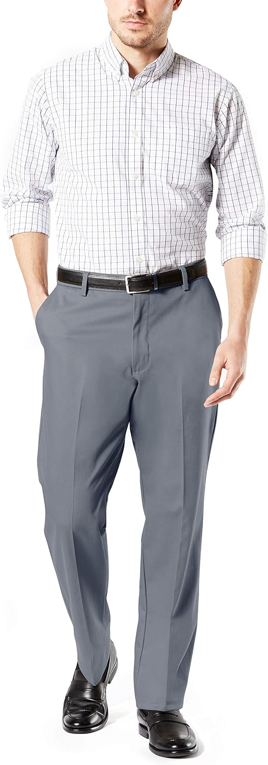 Dockers Men's Classic Fit Signature Khaki Lux Cotton Stretch Pants at  Men’s Clothing store