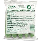 Jobe&rsquo;s Slow Release Tree and Shrub Fertilizer Spikes, Easy Plant Care for Oak, Maple, Dogwood, Boxwood, and Many More Acid Loving Trees and Shrubs, 5 Count