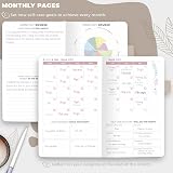 Clever Fox Self-Care Journal Pocket Seashell Purple 90 Days Wellness view 2