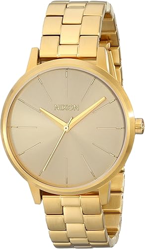 Amazon Com Nixon Womens Kensington Japanese Quartz Stainless Steel Watches All Gold A099 Nixon Watches
