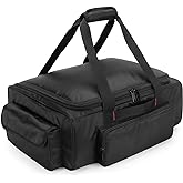 SAMDEW Underseat Storage Bag Fit for SuperCrew Cab, Truck Under Seat Organizer with 1 Detachable Inner Divider & Anti-slip Bo