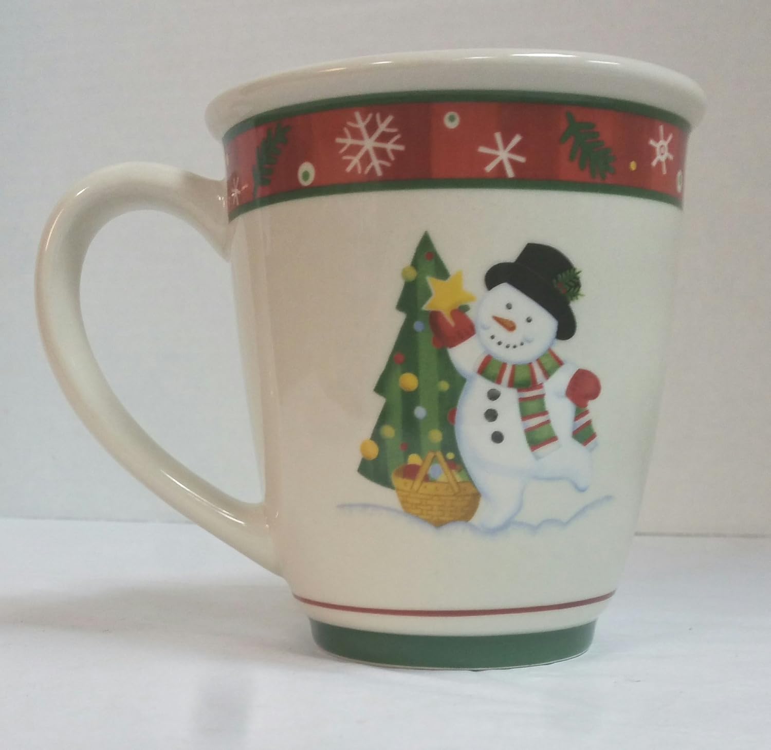 Longaberger Pottery "Bluster the Snowman" Holiday Mug, 4 3