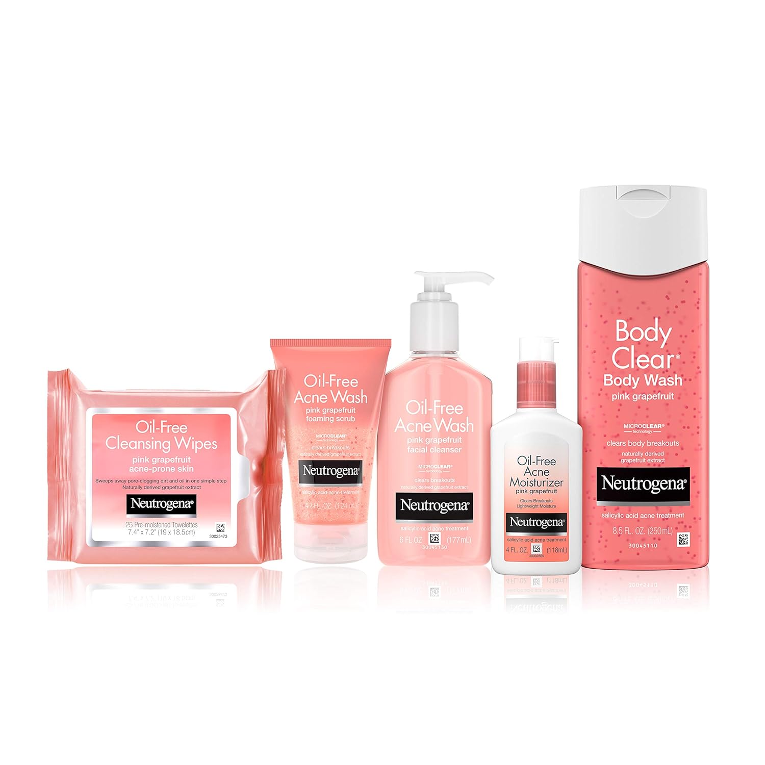 Neutrogena Body Clear Acne Treatment Body Wash with Salicylic Acid Acne Medicine, Pink Grapefruit Body Acne Cleanser to Prevent Breakouts on Back, Chest & Shoulders, 8.5 fl. oz (Pack of 3) : Beauty