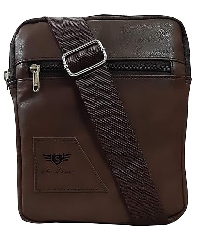 Sn Louis Brown Letherette Messenger Bag for men-120