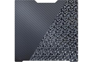 TIOPY Bambula H2D PET(Carbon Fiber)+ PEO(Diamond) Build Plate 355x346.5mm, Double-Sided 3D Printing Spring Steel for Bambu H2D/H2S 3D Printer