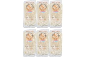 SNACKATHON Pho Rice Stick Noodles, 1mm width, 16 Ounce Each, Pack of 6