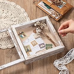 2 Packs 8x8 Shadow Box Frame with Linen Back