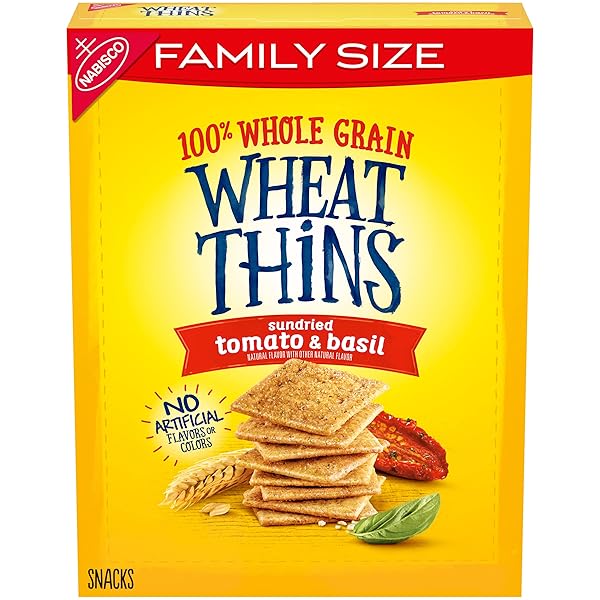 WHEAT THINS SUNDRIED TOMATO & BASIL SNACKS, WHOLE...