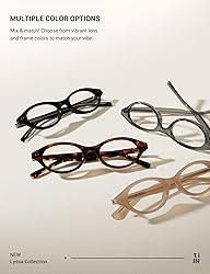 TIJN Retro Cat Eye Blue Light Blocking Glasses for