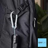 SS8 Carabiner 12x140mm Heavy Duty Steel Clip Hook Climbing Gym Swing Gear (2pcs) view 9