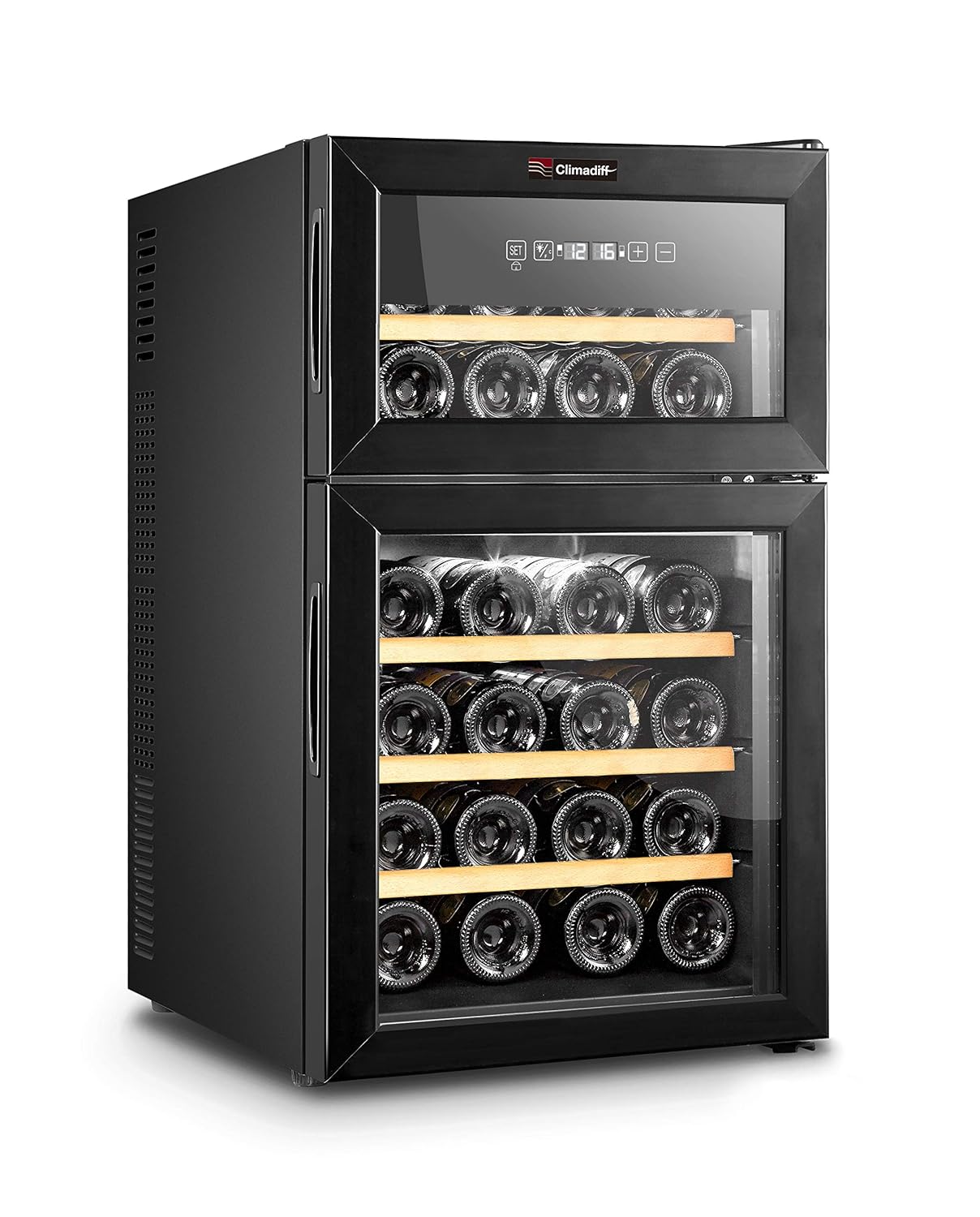 Climadiff - Cubo de champán de doble zona con 2 compartimentos y 2 ...