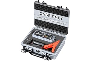 LOTOCASE Case for NOCO Boost GB40 & GB20 – Waterproof Hard Shell Carrying Case with Custom Pre-Cut Foam, Shockproof Protective Travel Box Compatible with NOCO GB40/GB20 UltraSafe Jump Starter (Case Only)