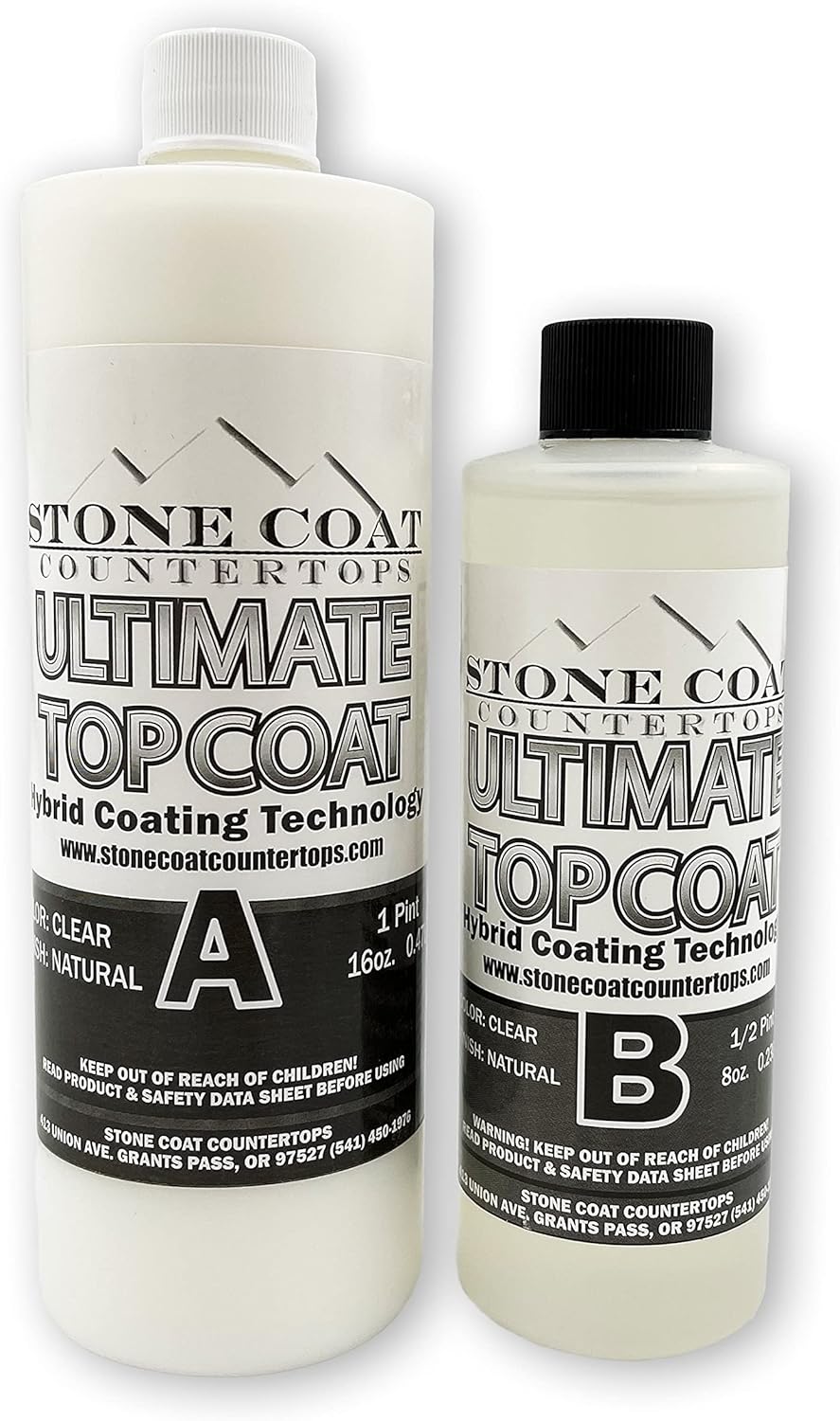 Ultimate Top Coat (Stone Coat Countertops) - Scratch-Resistant & UV-Resistant Epoxy Enhancer! Finish and Coat Epoxy Projects with Revolutionary Hybrid Coating Technology!