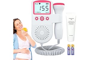 NABOET Baby Monitor Heartbeat Pregnancy Accessories Pocket Portable Doppler Fetal Heart Rate Monitor Easy to Use at home-Z17