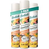 Batiste Dry Shampoo, Tropical Fragrance, 3.81 Oz, 3-Pack | Coconut, Vanilla and Jasmine Scent; Value Pack, Refreshes Hair, Absorbs Oil Between Washes, For Hair Texture and Body