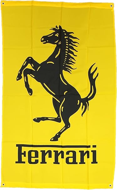 Amazon 高級車 旗 スポーツカー ペナント バナー フラッグ 垂れ幕 フェラーリ 黄 おもちゃ雑貨 おもちゃ
