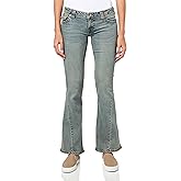 True Religion Women's Joey Low Rise Flare Jeans with Flap Pockets
