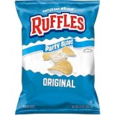 Ruffles Potato Chips, Original, 13 oz Party Size Bag, Gluten Free Potato Chips, Snacks