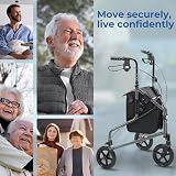Days Lightweight Tri Wheel Walker Rollator – Aluminium Mobility Walker Purple view 7
