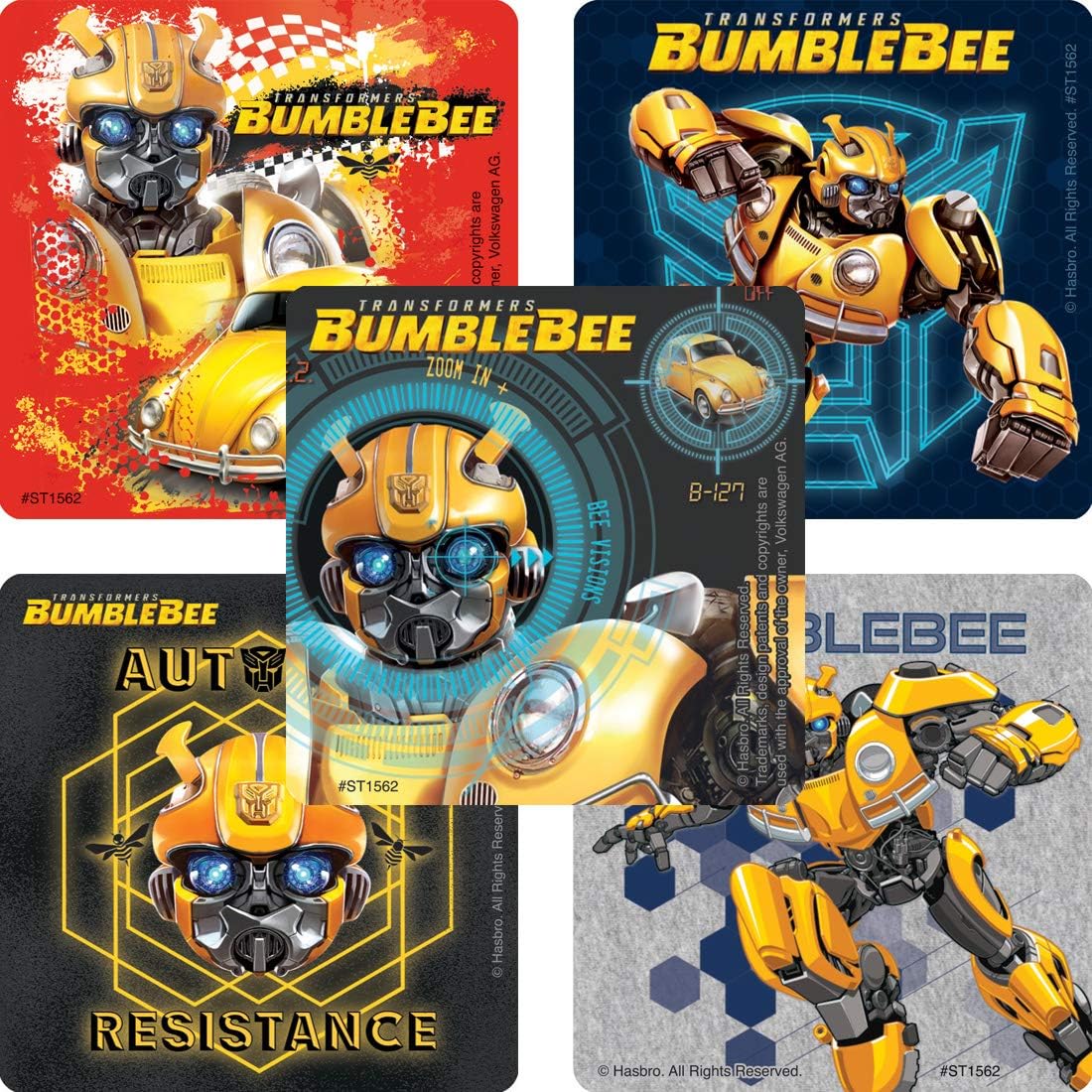Transformers Bumblebee Movie Stickers Prizes 100 per Pack