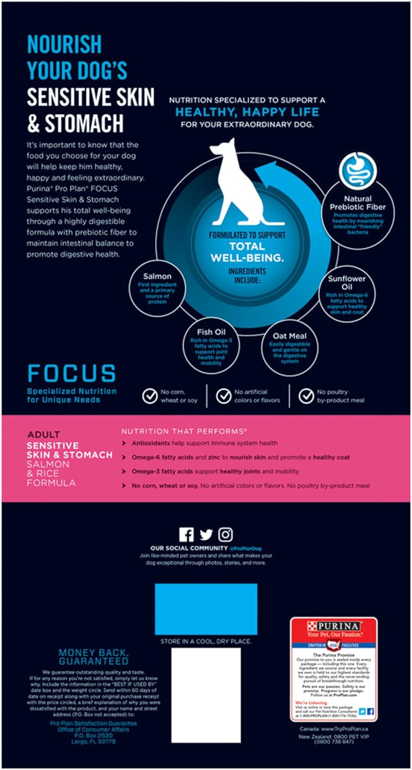 purina pro plan sensitive dog food