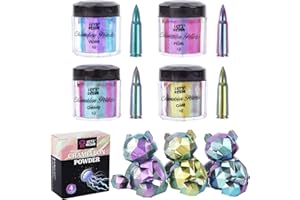 LET'S RESIN Chameleon Powder, Chameleon Mica Powder for Epoxy Resin, Pearl Pigment Powder for Painting,Soap Making, Bath Bombs, Candle Making,Slime