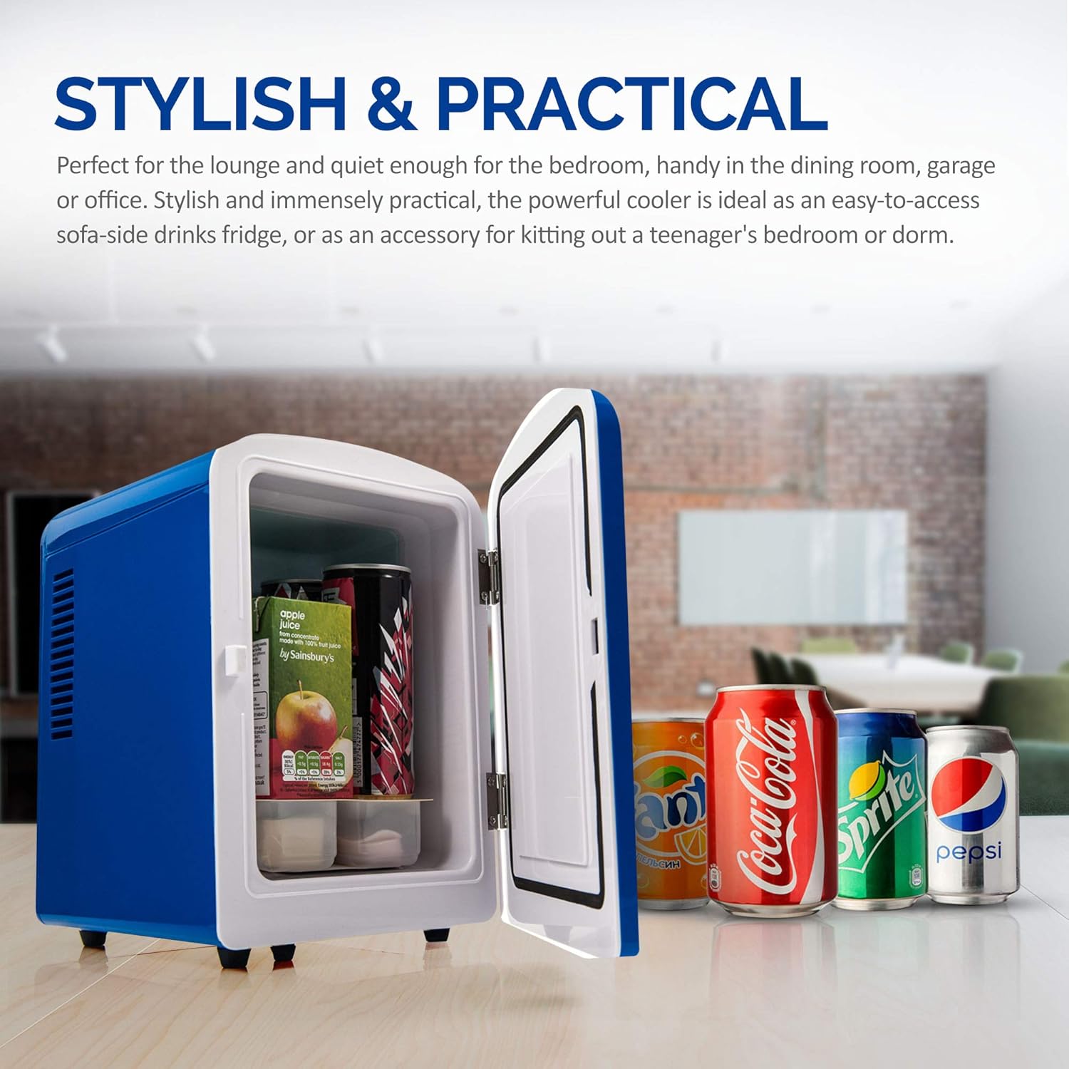 LIVIVO 4L Mini Fridge Cooler 12V 240V Dual Input Silent Thermoelectric
