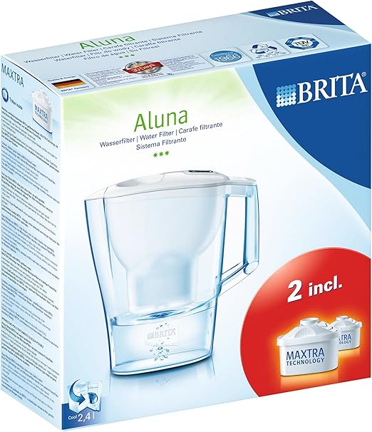 BRITA Jarra purificadora Aluna Incluye 2 filtros para Agua Maxtra ...