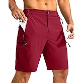 Pudolla Men's Hiking Cargo Shorts 9"/7"/11" Lightweight Outdoor Shorts for Men Trip Golf Camping Casual with 5 Zipper Pockets