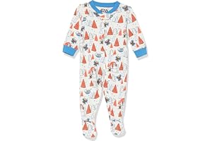Amazon Essentials Disney | Marvel | Star Wars Unisex Babies' and Toddlers' Snug-Fit Cotton Footed Pajamas, Multipacks