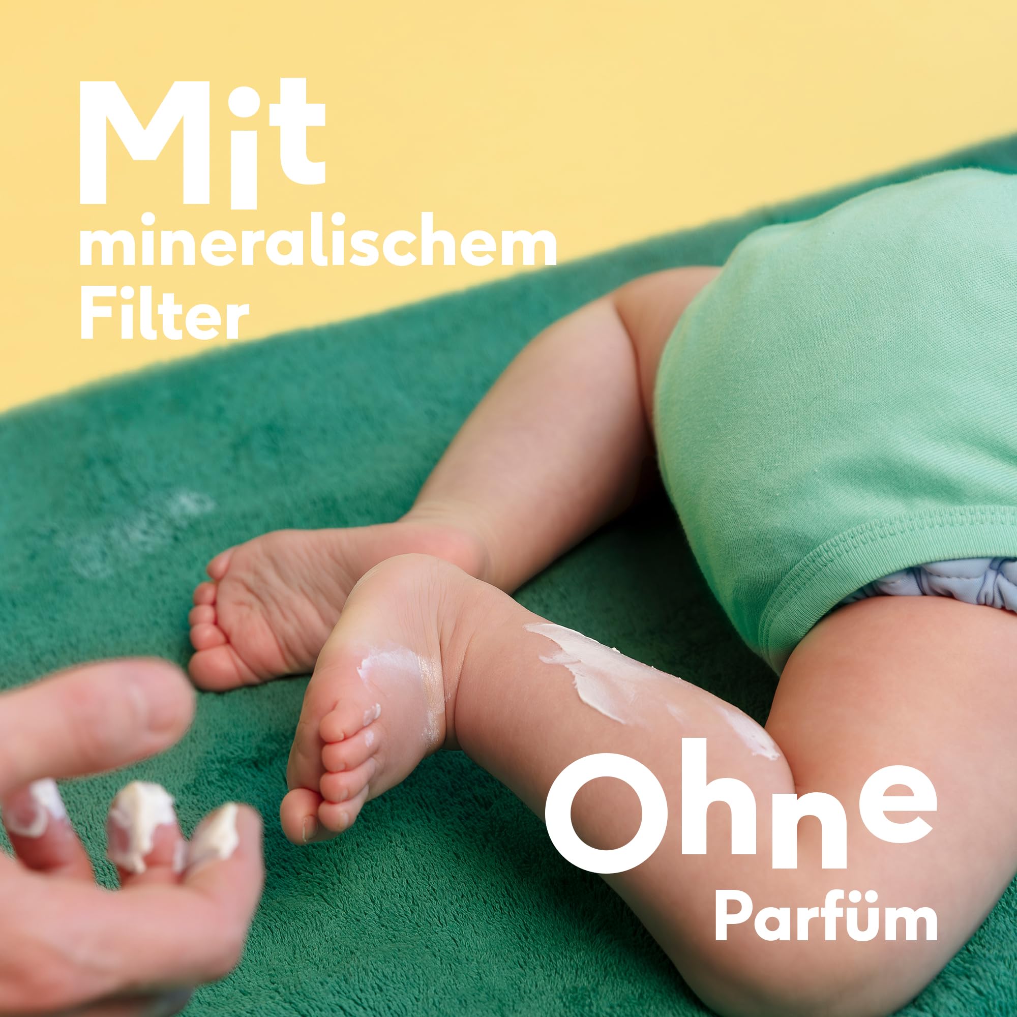 Naïf Sonnencreme für Baby & Kinder, LSF 50- Mineralischer Sonnenschutz mit Zinkoxid- Dermatologisch Getestet- Ohne Mikroplastik- Wasserresistent, 0% Parfüm, für empfindliche Haut- 175ml 3