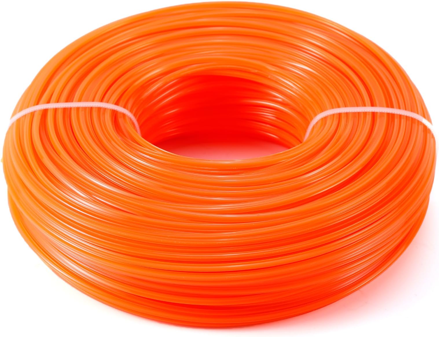 Hamimelon Nylon Trimmer Line Rope Roll Cord Wire String Grass Strimmer Garden (2.4mm x 100m Orange)