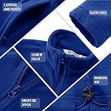 33,000ft Womens Fleece Jacket Lightweight Full Zip Breathable Klein Blue XS view 4