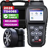 Autel MaxiTPMS TS408S, 2026 TPMS Relearn Tool Update of TS401 TS408 Scanner | OBD II Programming Scanner, OEM Sensor(315 433Mhz) Relearn Activation Reset, Read Clear DTC, Same as TS501 PRO TS508WF TS601