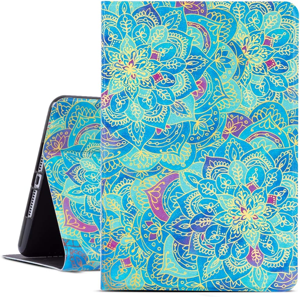 ipad Mini 5/4 Case, Gofupa ipad 7.9 Inch Case 2019, Soft TPU Back Cover and Folio Leather Case, Adjustable Stand Auto Wake/Sleep Smart Case(Mandala)
