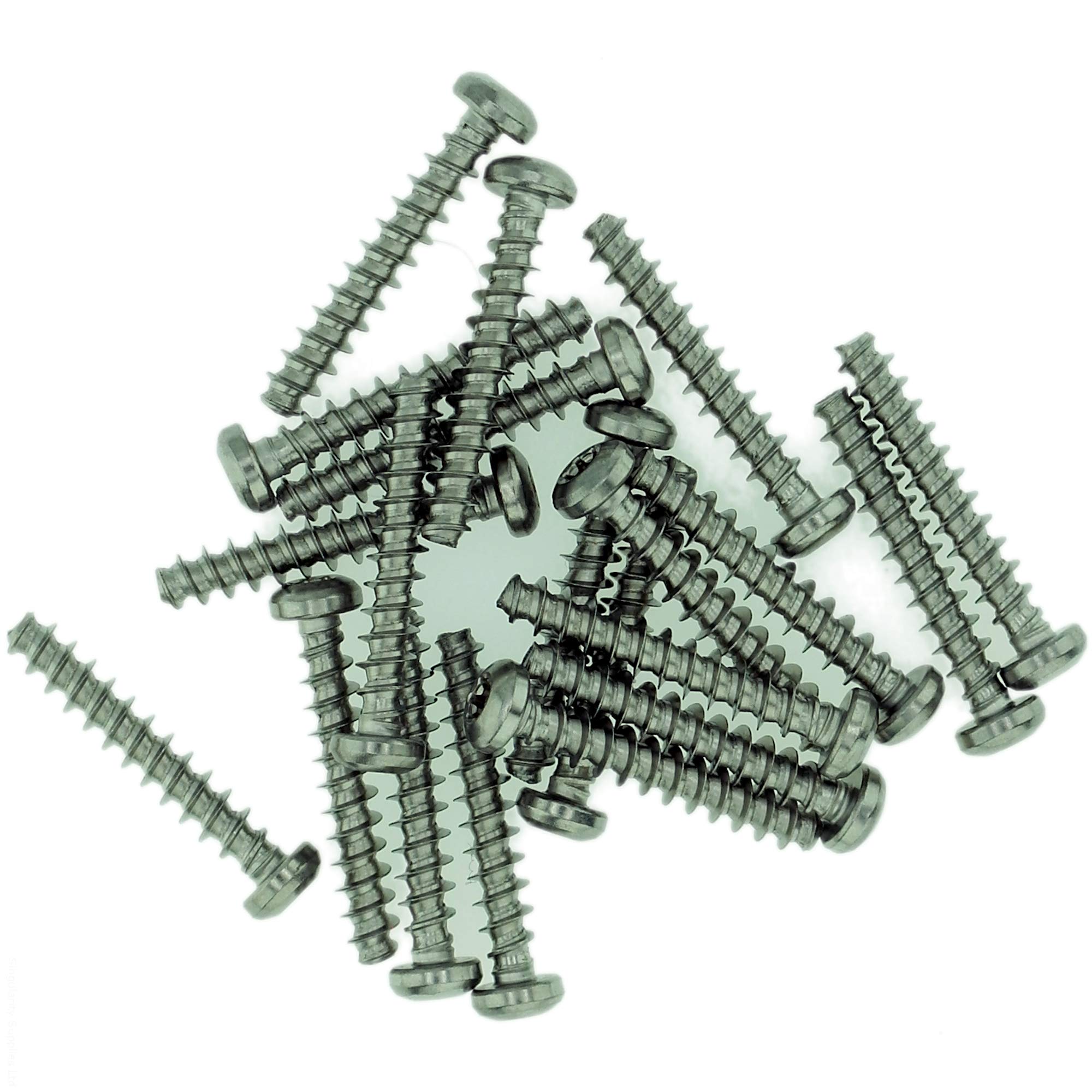 D3.5 (3.5mm x 12mm) TX Pan Screws for Plastic - Stainless Steel (A2) (Pack of 20) โ image 1