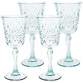 BELLAFORTE Shatterproof Tritan Wine Glass, Set of 4, 10oz - Myrtle Beach Plastic Wine Glasses - Unbreakable Wine Goblets for Indoor and Outdoor Use - BPA Free - Dishwasher Safe - Teal