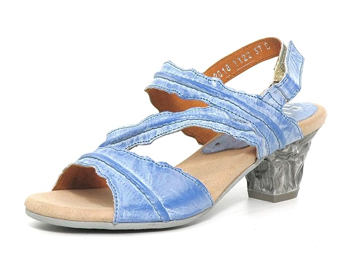 Simen Damen Sandaletten blau-Kombi (blau) 1122A Blue