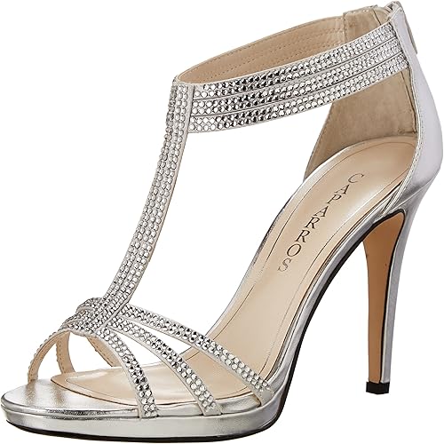 caparros silver heels