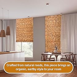 DoubleFill 2 Pcs Bamboo Shades Outdoor Reed Roll Up
