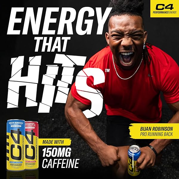 CELLUCOR C4 PERFORMANCE & SMART ENERGY DRINK OFFICIAL VARIETY PACK | ZERO SUGAR CARBONATED PREWORKOUT ENERGY | 150+200MG CAFFEINE WITH BETA ALANINE | 4 FLAVORS | 12 FL OZ (12 PACK)