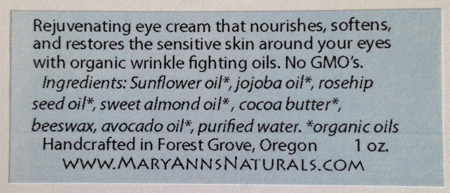maryann eye cream