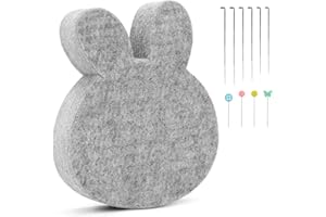 FADOUB Needle Felting Pad, Needle Felting Mat, Wool Felting Mat with 6 PCS Felting Needles, Straight Pin, Leather Finger Guards for Needle Felting, Felting Projects