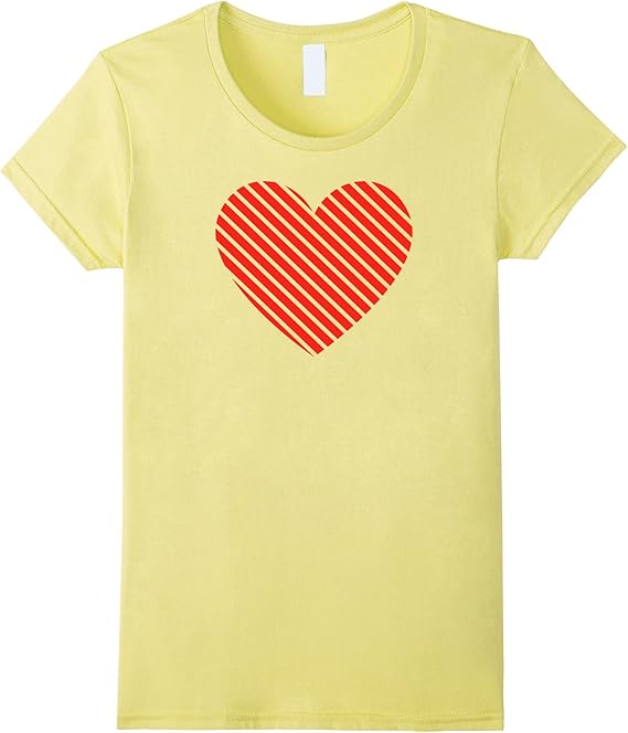 womens red heart shirt